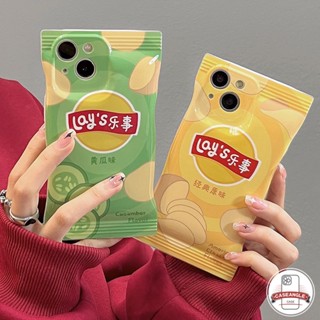 เคสโทรศัพท์มือถือ แบบนิ่ม ลาย Lays Potato น่ารัก สําหรับ iPhone 11 12 14 13 Pro Max 6 6s 7 8 Plus XR 14 Plus X XS Max SE 2020