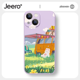 Jeero เคสไอโฟน เคสซิลิโคนนุ่มกันกระแทกน่ารักตลก เคสโทรศัพท์ Compatible for iPhone 14 13 12 11 Pro Max SE 2020 X XR XS 8 7 6 6S Plus พลัส HFF2069