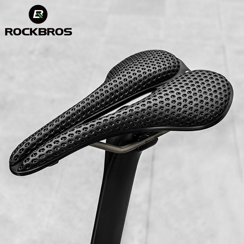 ROCKBROS อานเบาะนั่งจักรยาน เบาพิเศษ พิมพ์ลาย 3D กันกระแทก ระบายอากาศ