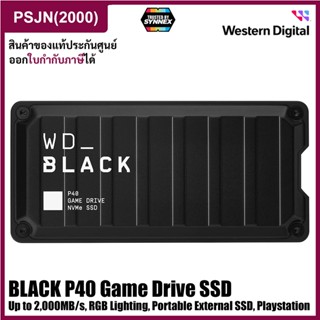 WD BLACK P40 500GB Game Drive SSD, Upto 2,000MB/s, RGB Lighting, Portable External SSD (WDBAWY5000ABK-WESN)