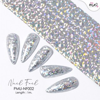 Nail Foil ฟอยล์ติดเล็บ Silver NF002