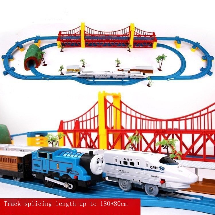 ชุดของเล่นรถไฟ Thomas the Little Train Harmony Revival Train EMU Superman สําหรับเด็ก