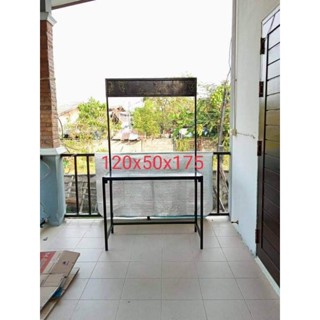 โต๊ะพับขายของ คีออสพับได้_ตลาดแบบพับได้ขนาดกว้าง50ยาว1.20สูง75รวมความยาวป้าย175ซม.