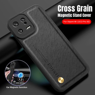 Xiomi 13 Pro Case Cross Grain Leather Magnetic Coque For Xiaomi13 Mi13 Cover Capas Xiaomi Mi 13 Pro 5G 2023 Camera Protect Funda