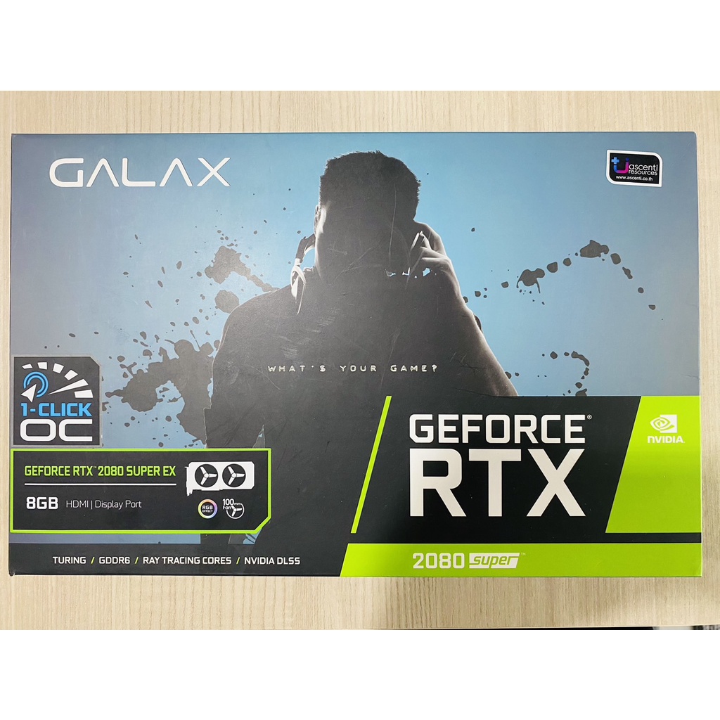 การ์ดจอ GALAX RTX 2080 SUPER EX (1-Click OC) 8GB GDDR6 มีประกัน พร้อมส่ง