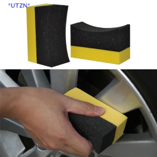 UTZN&gt; Auto Wheels Brush Sponge Tools Applicator Special For Tire Hub Cleaning new