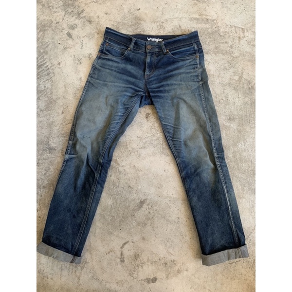 กางเกงยีนส์เฟดมือ 2 Wrangler Spencer