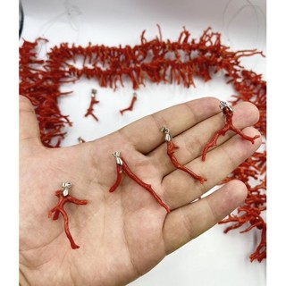 1 Pc Red Coral Pendant 100% Natural Red Coral  18” Necklace Pendant Real italy Red Coral Pendant for men and women Real.