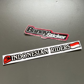 สติกเกอร์ติดหมวกกันน็อค INDONESIAN RIDERS