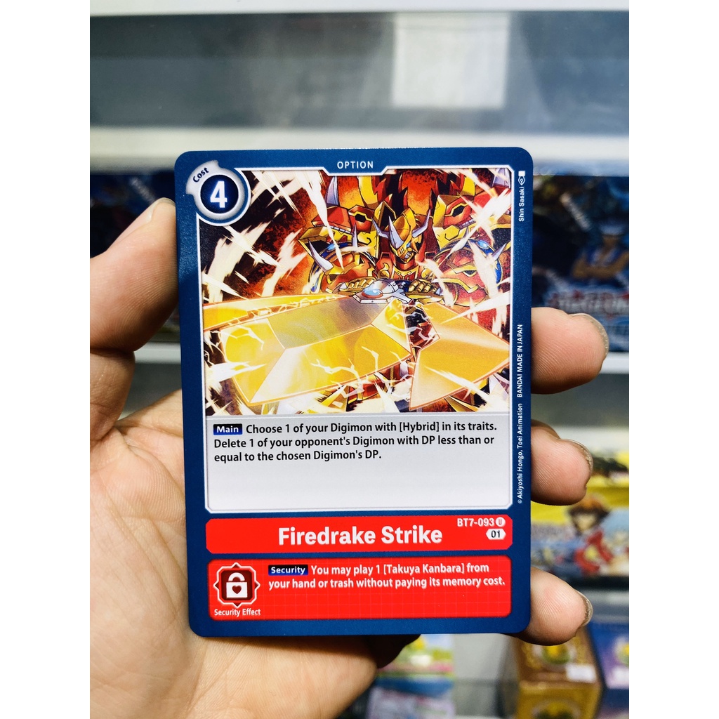 การ์ด Digimon รหัส BT7-093 - Firedrake Strike - Option - Uncommon