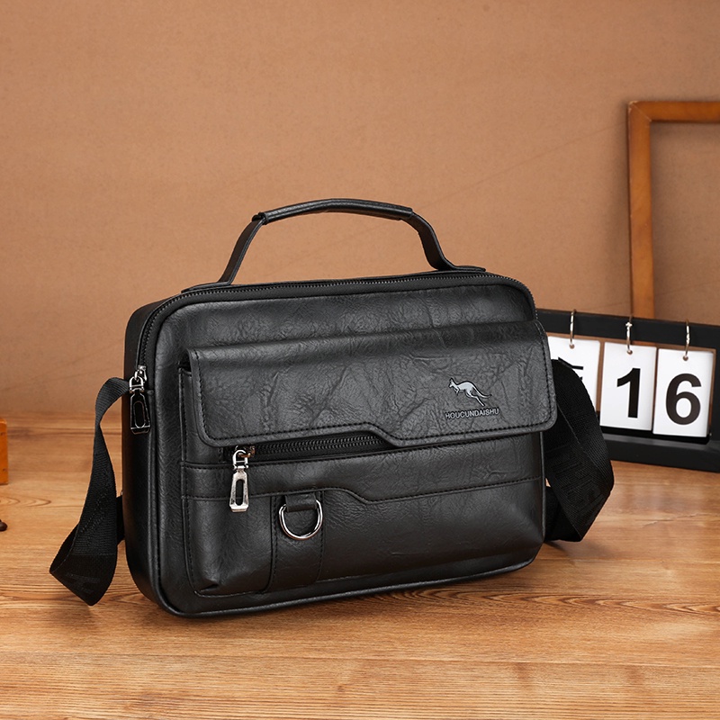 2023กระเป๋าผู้ชายแนวนอนCross-Bodyกระเป๋าความจุขนาดใหญ่Cross-Bodyกระเป๋าผู้ชายกระเป๋าธุรกิจสบายๆCross