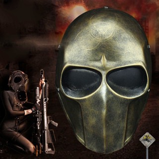 หน้ากาก Mask Army of Two คอสเพลย์ ปาร์ตี้ แข็งแรงทนทาน C-1 สีทอง วัสดุไฟเบอร์กลาส Fiberglass Party Cosplay PlayStation