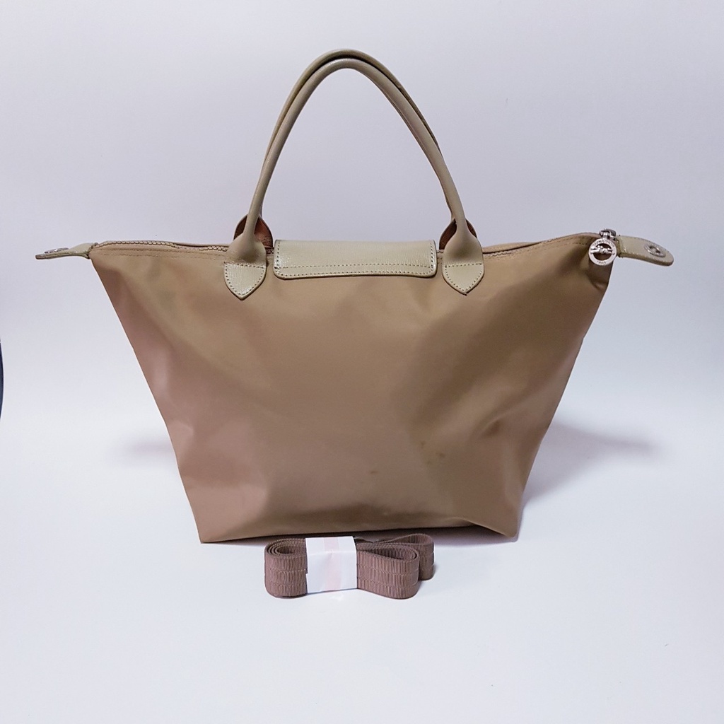 👜Longchamp Neo Small Khaki Crossbody Bag สินค้ามือสองแท้พร้อมสาย ❤️สินค้ามีตำหนิที่หู