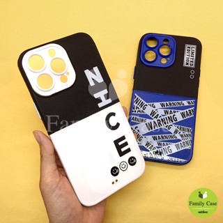 i7+/11/14/14+/14pro/14pro max เคสมือถือนิ่มกันกล้อง ซิลิโคน TPU ตัวเคส2สี ทูโทนพิมพ์ลายการ์ตูน