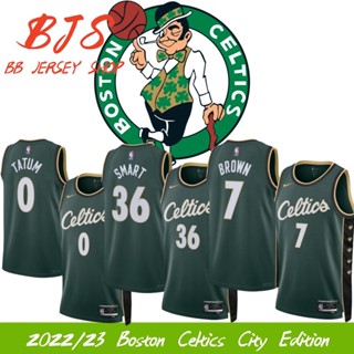 【BJS】เสื้อกีฬาบาสเก็ตบอล ลายทีม Boston Celtics City Edition Jersey NO.0Jayson Tatum 2022 23