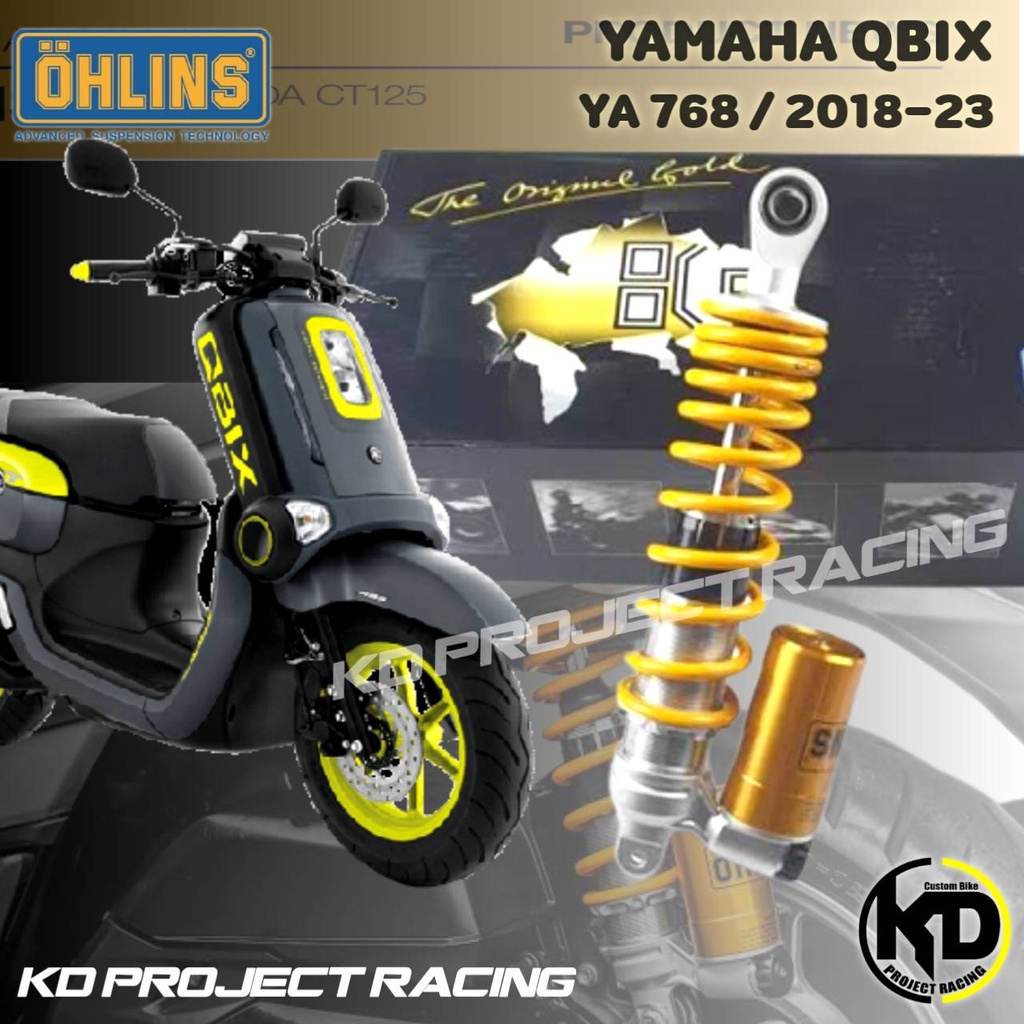 โช๊คหลัง OHLINS YA 768 Yamaha QBIX แท้ 100%(318mm)