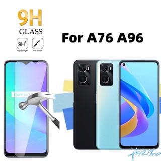 ฟิล์มกระจกนิรภัยกันรอยหน้าจอ HD 9H กันระเบิด สําหรับ OPPO A76 A96 4G