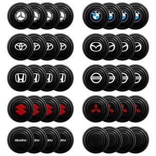 4pcs Car Door Rubber Fender Sticker Damping Pad, Silicone Fender