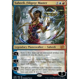 Saheeli, Filigree Master การ์ด Magic The Gathering ของแท้ จากชุด The Brothers' War