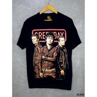 Greendayเสื้อยืดสีดำสกรีนลายFC342