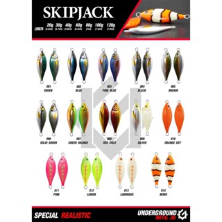 เหยื่อจิ๊ก UNDERGROUND รุ่น SkipJack 60/80/100 G