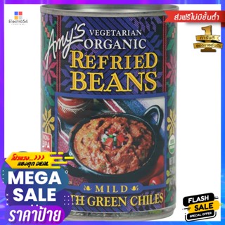 เอมี่ส์ถั่วบดปรุงรสผสมพริกเขียวเเผ็ดปานกลาง 436กรัม Amys Medium Spicy Ground Beans Mixed with Green Chili 436g.