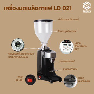 เครื่องบดกาแฟ Grinder LD-021 Parameters ( ผ่อนชำระผ่านบัตรเครดิต 0%)