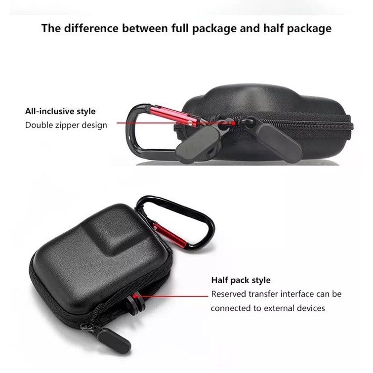 DJI OMSO Action 6/5/4/3 Sports Mini Protective Storage Bag GoPro 13/12/11/10/9 Storage Bag Camera - รูปที่ 4