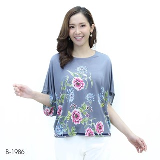 MIKIKO Blouse MI-B1986 ไลคร้า แฟนซี แขนยาว IGPU22-7