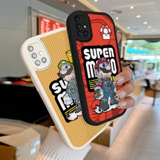 เคสโทรศัพท์มือถือหนังแกะนิ่ม กันกระแทก ลาย Super Mario สําหรับ Samsung Galaxy A51 4G A51 5G UW