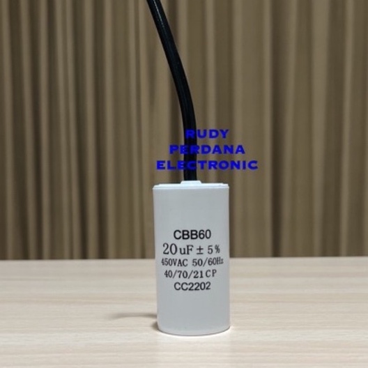 ปั๊มน้ํา CAPACITOR ทรงกลม 20UF 450V 20 UF 450 VOLT CBB60
