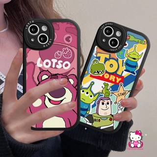 เคสโทรศัพท์มือถือแบบนิ่ม ลายการ์ตูนหมี สตรอเบอร์รี่ ทอยสตอรี่ สําหรับ OPPO A17 A15 A16 A12 A5s A7 A17K A54 A1K A96 A95 A55 A77s A57 A16K A74 A16E A76 A3s A94 Reno 8 7 7Z 5F 6 A53 A92 A9 A5 A31 เคส