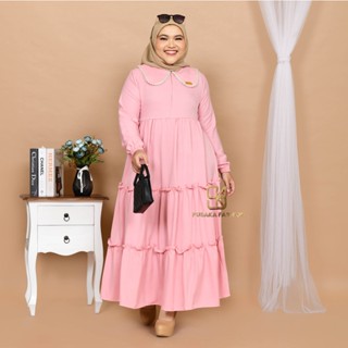 Bela MAXY Gamis ชุดเดรสยาว สีเหลือง เลม่อน มัสตาร์ด สีเขียว ดํา แดง ขาว ขนาดใหญ่ รองรับ 80 กก. และขนาดอะด้า แฟชั่นโมเดิร์น สําหรับสตรีมุสลิม