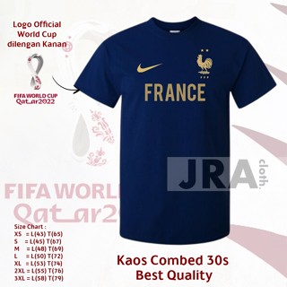 World CUP WORLD CUP WORLD CUP T-Shirt 2022 FRANCE FRANCE HOME COMBED 30s FIFA