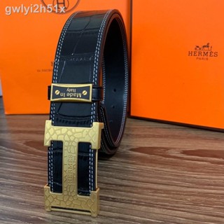 ☍❇High quality high quality h family belt imported  leather exquisite