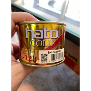 สีทองอะคริลิค HATO รุ่น AG123 ขนาด 1/4ปอนด์ สีทอง