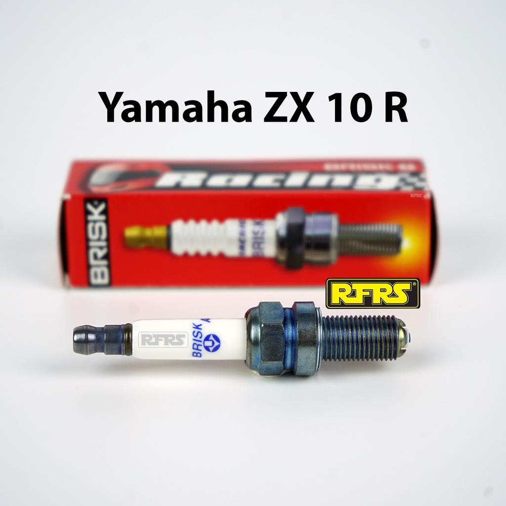 หัวเทียนBRISK PREMIUM LGS (4 เขี้ยว) แกนเงินYamaha ZX 10 R (SGL01ROA)รองรับน้ำมันเบนซิน95,แก๊สโซฮอล์