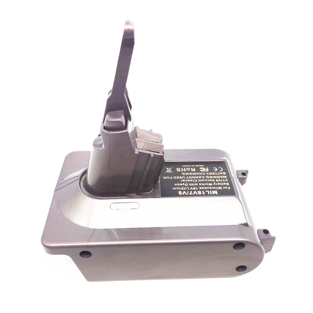 อะแดปเตอร์แปลงแบตเตอรี่สําหรับ Milwaukee M18 Li-Ion แบตเตอรี่แปลงสําหรับ Dyson V7 V8