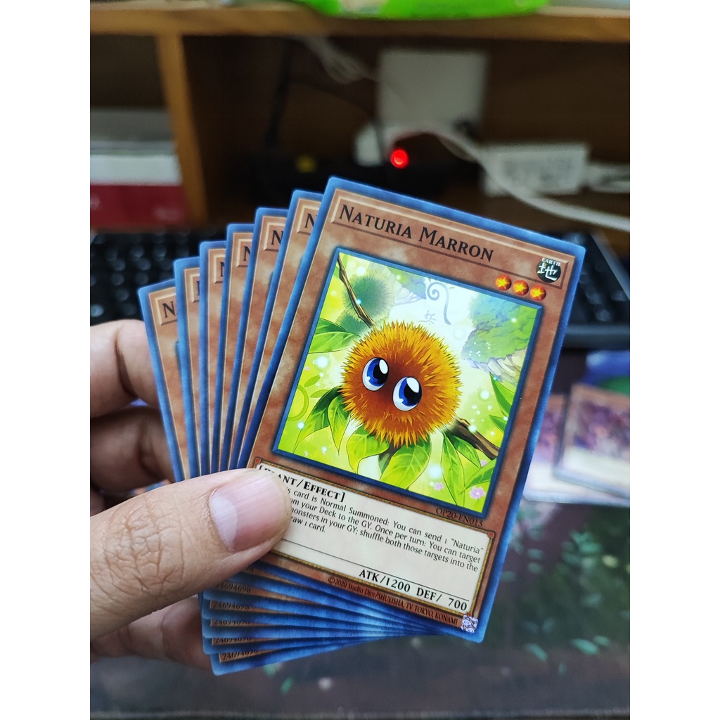 [Yugioh Funny Shop] การ์ด Naturia Marron 1 ใบ - OP20-EN015