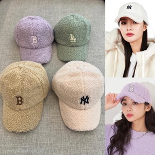 MLB fluffy cap☁️☂️🥯💚(350฿ฟรีส่ง) หมวกแบรนด์ดัง ดีเทลขนนุ่มนิ่ม โลโก้เป็นงานปักติดทนแน่นนะคะ งานดีมาก valen