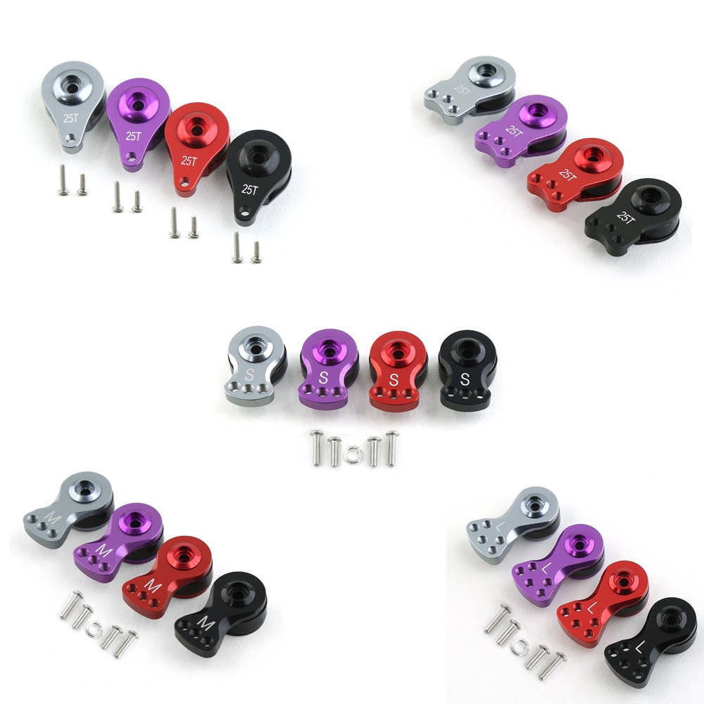 แตรแขนเซอร์โว อะลูมิเนียมอัลลอย 25T ปรับได้ สําหรับรถบังคับ Futaba Savox Xcore HL HSP HD Power 1 ชิ้