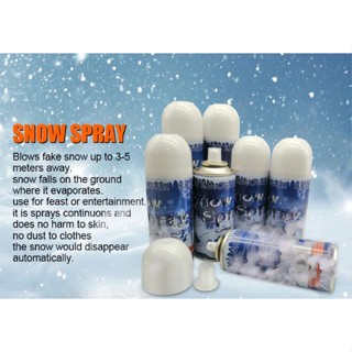 สเปรย์หิมะ แบบ ละลาย หิมะปลอม หิมะ คริสมาส Snow Spray Disappear Automatically , melting , Fake Snow for Christmas