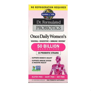 Garden of Life, Dr. Formulated Probiotics Once Daily Women’s 50 Billion 30 Vegetarian Capsules