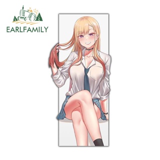 Earlfamily สติกเกอร์ ลายการ์ตูนอนิเมะ Kitagawa Marin Slap Creativite RV JDM ขนาด 13 ซม. x 6.1 ซม. สําหรับติดตกแต่งรถยนต์ รถจักรยานยนต์