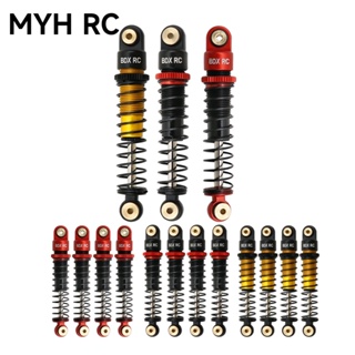 Myhrc โช๊คอัพน้ํามันโลหะ 40.5 มม. สําหรับรถไต่หินบังคับ 1/24 Axial SCX24 C10 Ford Bronco Jeep Gladiator