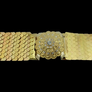 เข็มขัดเกล็ดปลาสีทอง-สีเงิน-หน้าเล็ก-หน้าใหญ่ ยาว 36 นิ้ว