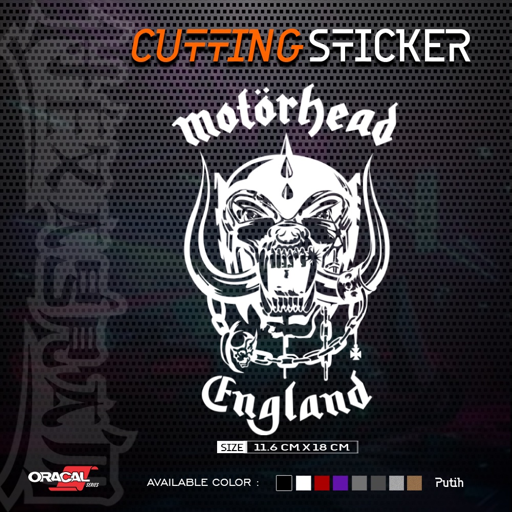 สติ๊กเกอร์ตัด โลโก้วง Motorhead England | สติ๊กเกอร์วงตัดโลโก้ Motorhead England
