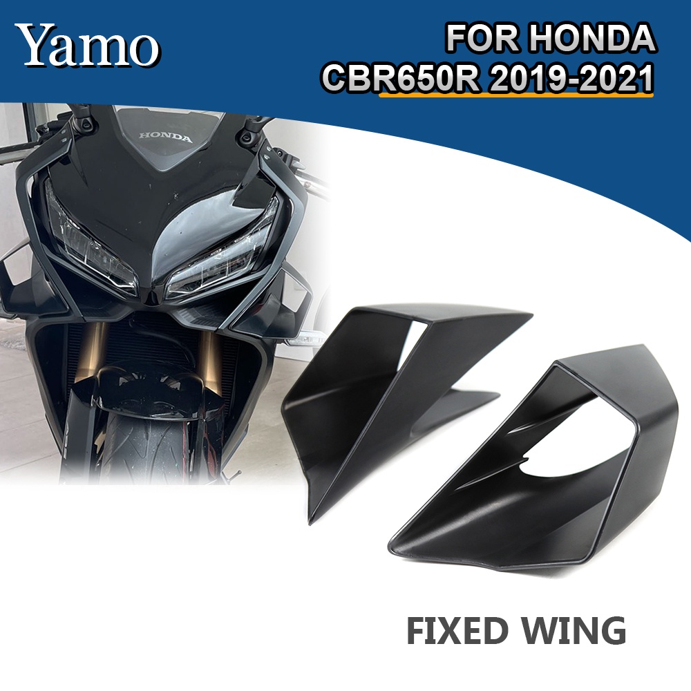 สําหรับ Honda CBR650R 2019-2024 Fairing Winglets Fin Trim ฝาครอบรถจักรยานยนต์ Wing Protector Wind Fairing Winglets