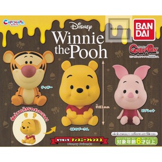 Capchara Winnie the Pooh เป็นโมเดลแบบตั้งได้ ตัวใหญ่ประมาณ 8.5 ซม. มี 3 แบบให้เลือก