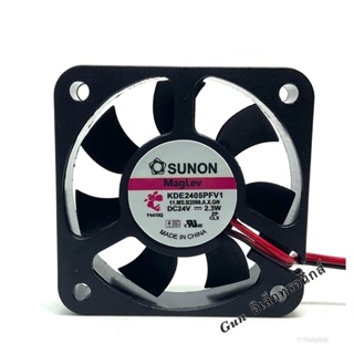 พัดลม อินเวอร์เตอร์ quasi-SUNON KDE2405PFV1 24V 5010 2.3W size 50x50x10 2สาย ของใหม่ แท้!!คุณภาพดีมาก